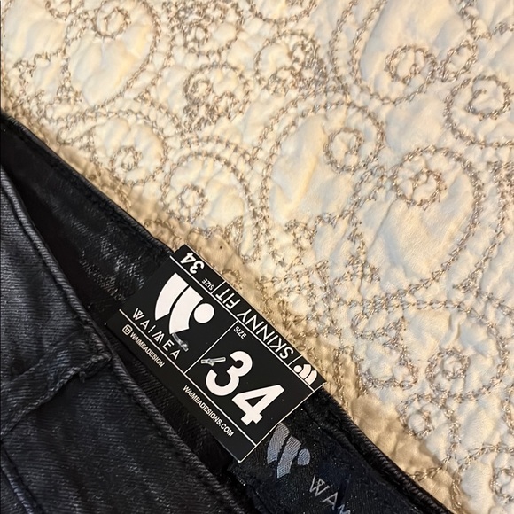 Waimea Black Distressed Skinny Jeans - Picture 3 of 9